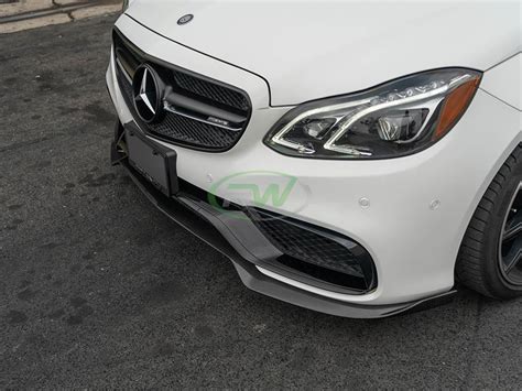 Mercedes W212 E63 2014 Brabus Style Carbon Fiber Front Lip Spoiler