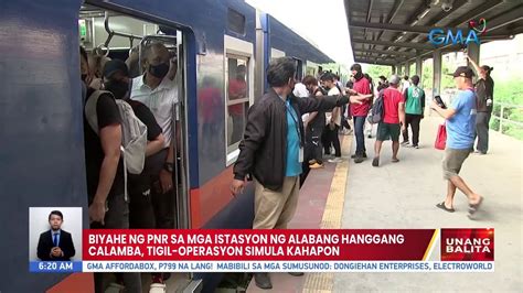 Biyahe Ng Pnr Sa Mga Istasyon Ng Alabang Hanggang Calamba Tigil