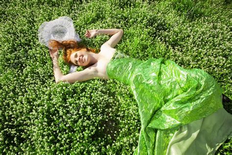 Girl lying in grass — Stock Photo © alenkasm #2767442