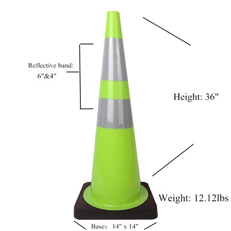 Flexible Reflective Weighted Pvc Traffic Safety Cones Toolots