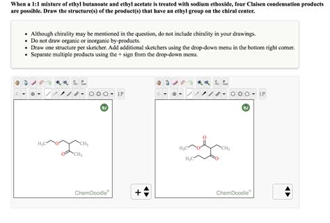 Solved When A Mixture Of Ethyl Butanoate And Ethyl Chegg