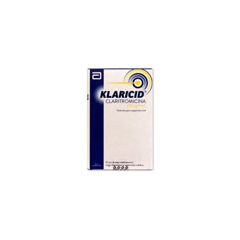 Klaricid 250mg 5ml Claritromicina 60ml Gránulos Suspensión Oral