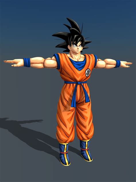 Goku Animated Dragonball Dragon Ball 3d Model 49 Max Fbx Obj Psd Unitypackage Free3d