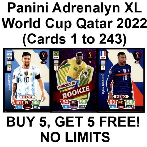 PANINI COPPA DEL Mondo Qatar 2022 Adrenalyn XL Da 1 A 243 Seleziona