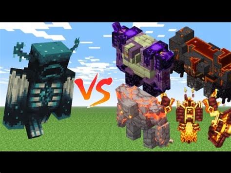 Minecraft Warden Vs L Ender Cataclysm Minecraft Mob Battle