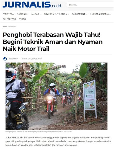 Penghobi Terabasan Wajib Tahu Begini Teknik Aman Dan Nyaman Naik Motor