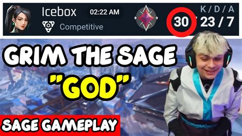 Grim Plays Sage On Icebox Valorant Pro Gameplay Youtube