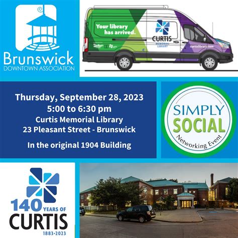 Simply Social at Curtis Memorial Library | Brunswick Downtown Association