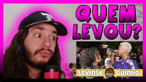 LEVINSK X GUINHO SEMI FINAL BATALHA DA BRASILANDIA 29 REACT BAUEB