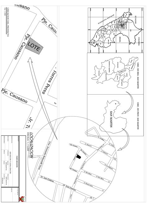 Plano De Ubicación Y Localización Dibujo Arquitectónico Esc 1 500 Ubicacion Del Proyecto