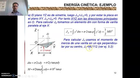 6 2b Ejercicio resuelto de energía cinética placa triangular YouTube