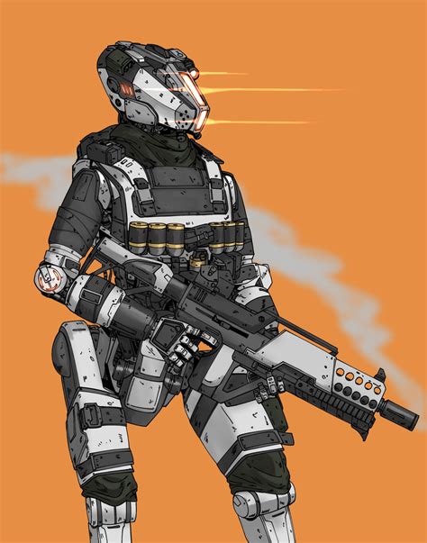 Pilot And Stim Pilot Titanfall And More Drawn By Mymyc Danbooru