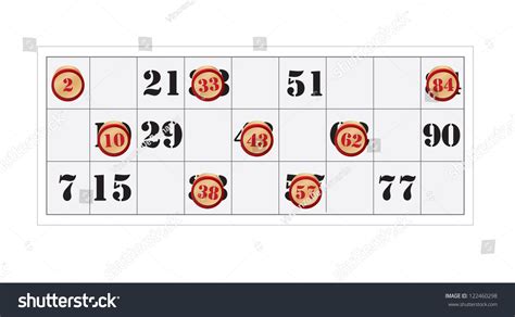 Bingo Number Vector On White Background Stock Vector (Royalty Free ...