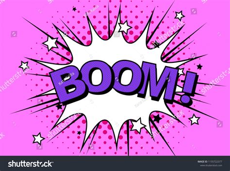 Comics Boom Comic Vector Cartoon Illustration Stock Vector (Royalty ...