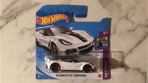 Hot Wheels 2019 Corvette Zr1 Convertible Unboxing White Youtube