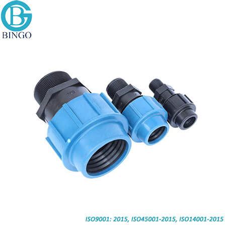 Adaptador hembra Compresión de PP para Tuberia HDPE Henan Bingo