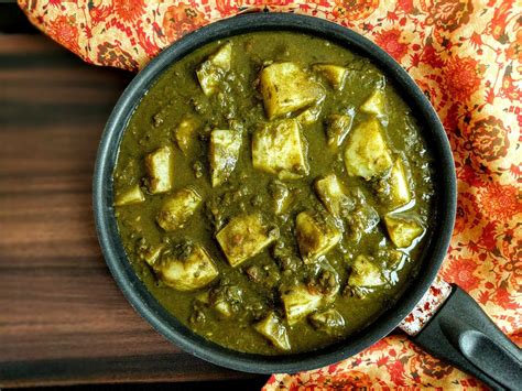 Aloo Palak Gravy Recipe Potato And Spinach Curry