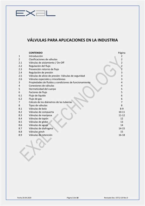 PDF VÁLVULAS PARA APLICACIONES EN LA INDUSTRIA DOKUMEN TIPS