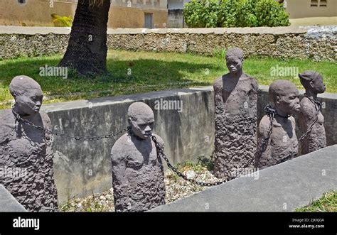 The Slavery Memorial At The Old Slave Market In Stone Town Zanzibar