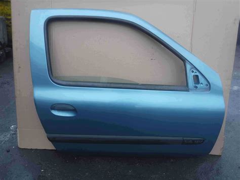 Renault Clio Mk Drivers Osf Front Door Aqua Blue Tef Dr