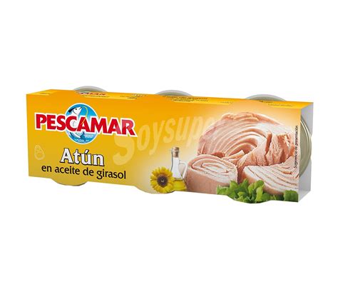 Pescamar Atún en aceite de girasol 3 x 52 gr