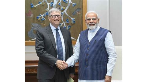 Pm Narendra Modi Meets Bill Gates Indtoday