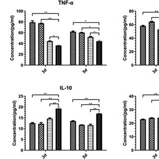 ELISA of pro inflammatory cytokines IL 1β TNF α and iNOS and the