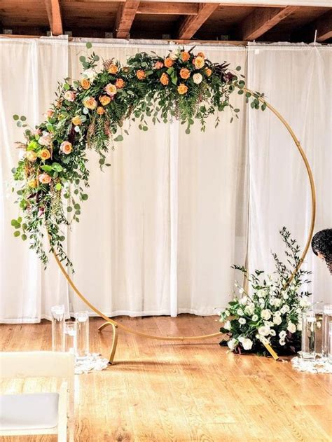 7 Ft Round Arch For Ceremony Metal Arch Circle Arch Photo Etsy