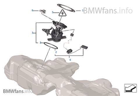 Fuel Pump And Fuel Level Sensor Bmw 5 F10 520d N47n Europe