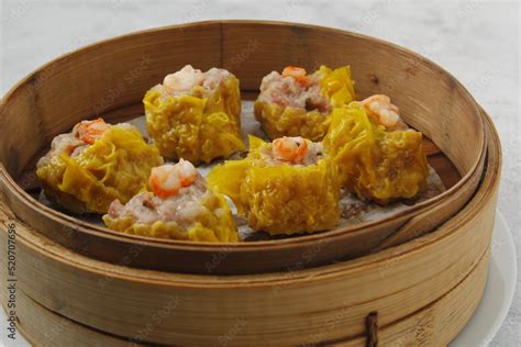 Freshly Cooked Pork And Shrimp Siomai Or Dumpling Stock Photo Adobe Stock