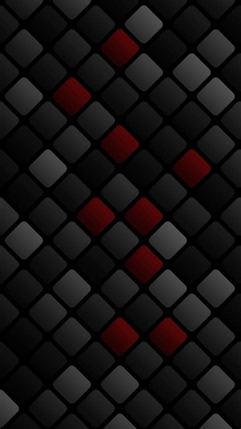 Black And Red Square Wallpaper Black Wallpaper Hd