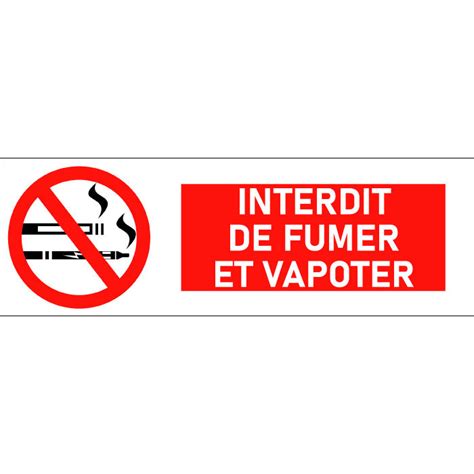 Pictogramme Interdit De Fumer Et Vapoter