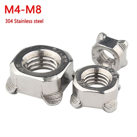 Weld Nuts Square A Stainless Steel Corner Welding Weld Nuts