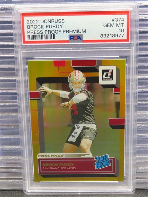 Brock Purdy 2022 Donruss 374 Press Proof Premium Price Guide Sports