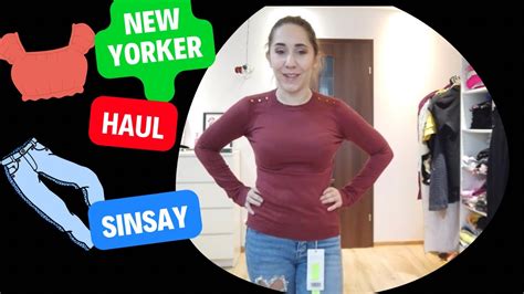 Haul Zakupowy Sinsay New Yorker Ciuchy Z Transmisji YouTube