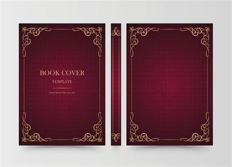 Book Cover red old book design hard cover book design vector 22159462 ...