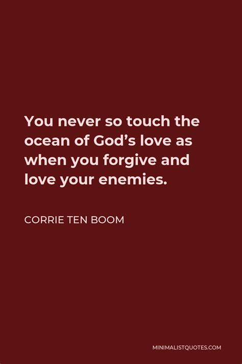 Corrie Ten Boom Quote Ocean Of God S Love Through Forgiveness And Love