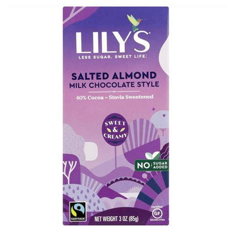 Lily S Salted Almond And Milk Chocolate Bar 3 Oz