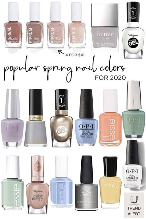 10 Popular Spring Nail Colors For 2020 An Unblurred Lady