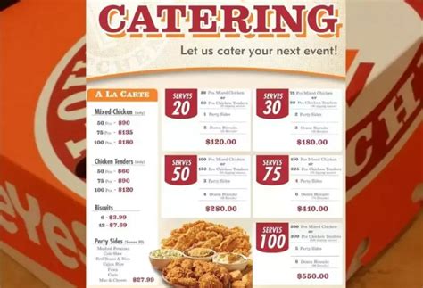 Popeyes Catering Menu With Prices Order Popeyes Catering Online