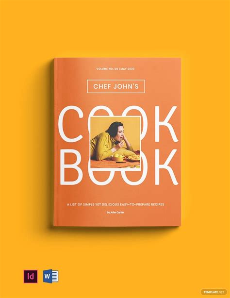 Simple Chef Cookbook Template In Indesign Word Download