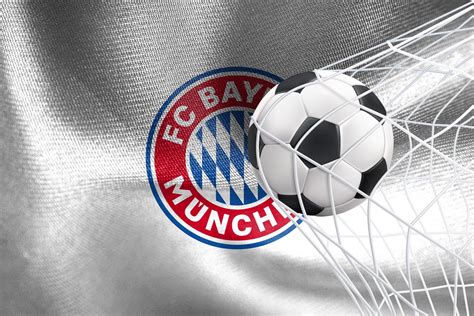 UEFA Champions League 2023 FC Bayern Munich Flag With A Soccer Ball In