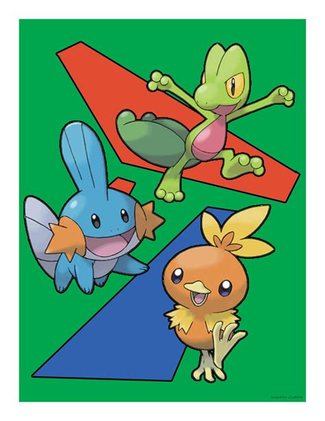 3rd Gen starter Pokemon by nickoswar on DeviantArt