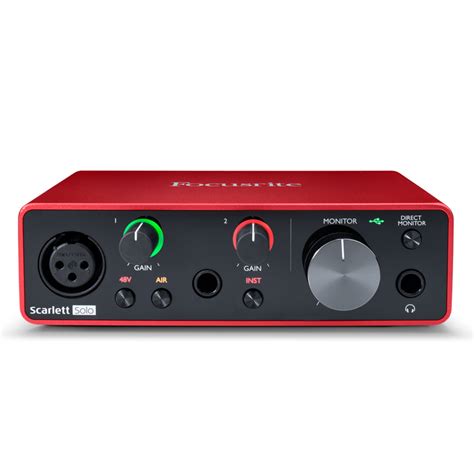 Звуковая карта focusrite scarlett solo 3rd gen