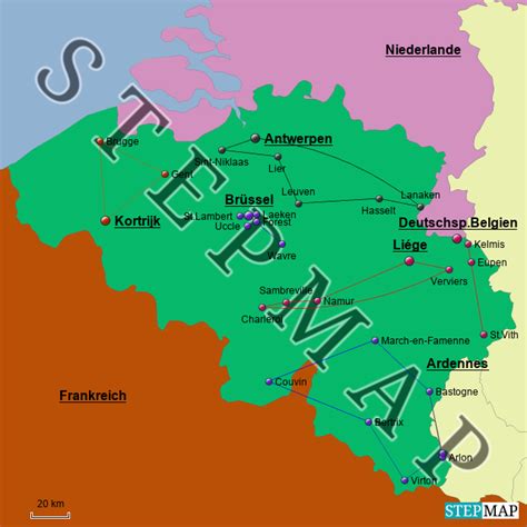 Stepmap Belgien Landkarte F R Deutschland