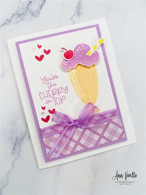 Stampin Up Share A Milkshake Greeting Card Ann Verillo