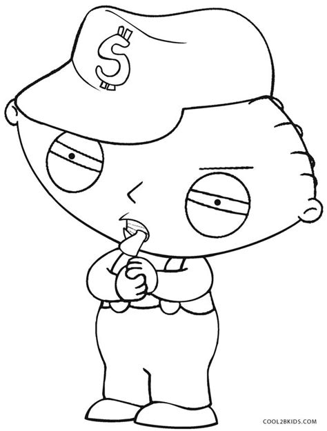 Gallery For > Gangster Stewie Coloring Pages