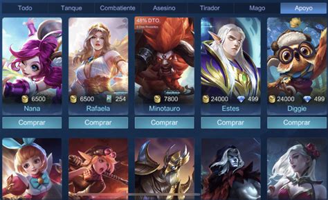 Los Mejores H Roes De Mobile Legends Bang Bang Y Sus Rangos