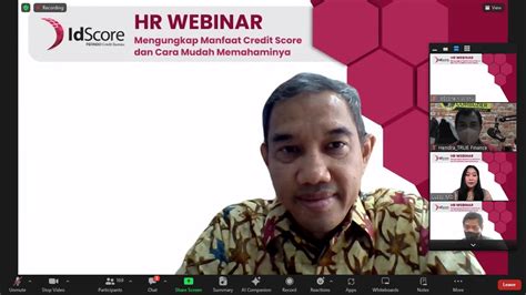 Webinar Mengungkap Manfaat Credit Score Dan Cara Mudah Memahaminya