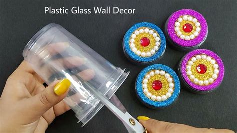 Beautiful Home Decor Idea Using Plastic Glass Easy Wall Decor Using Plastic Glass Simple